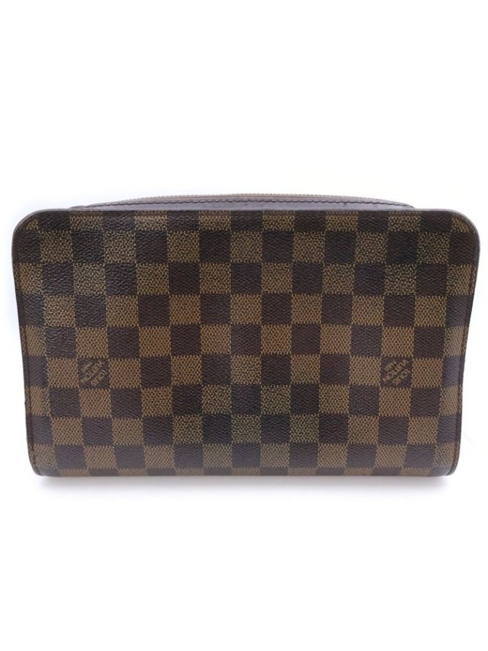Louis Vuitton Damier Saint Second Case Pouch Brown Leather - Picture 2 of 6